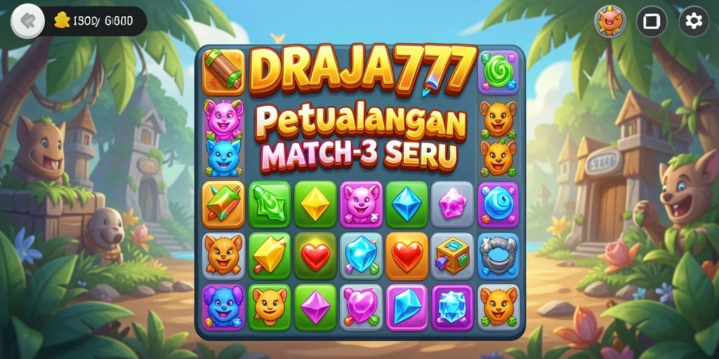 Gameplay seru mencocokkan permata di DRAJA777.