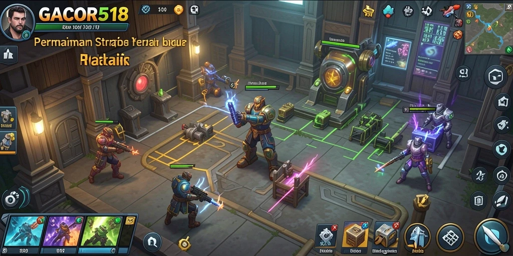 Tampilan gameplay mendebarkan di GACOR518 dengan berbagai taktik yang digunakan.
