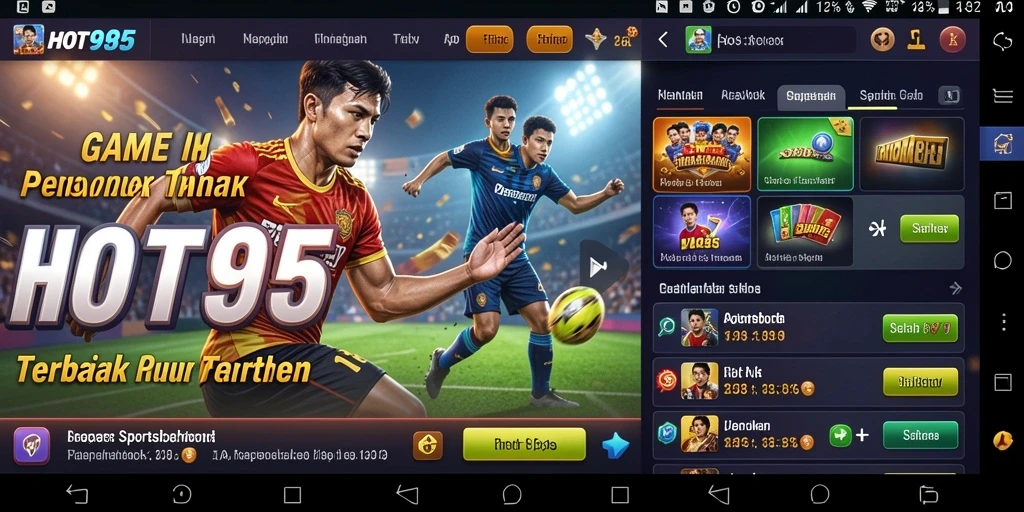 Tampilan screenshot utama HOT985 menampilkan antarmuka Sportsbook yang menarik.