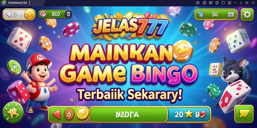 Tampilan gameplay seru di JELAS777 dengan fitur Bingo yang menarik.