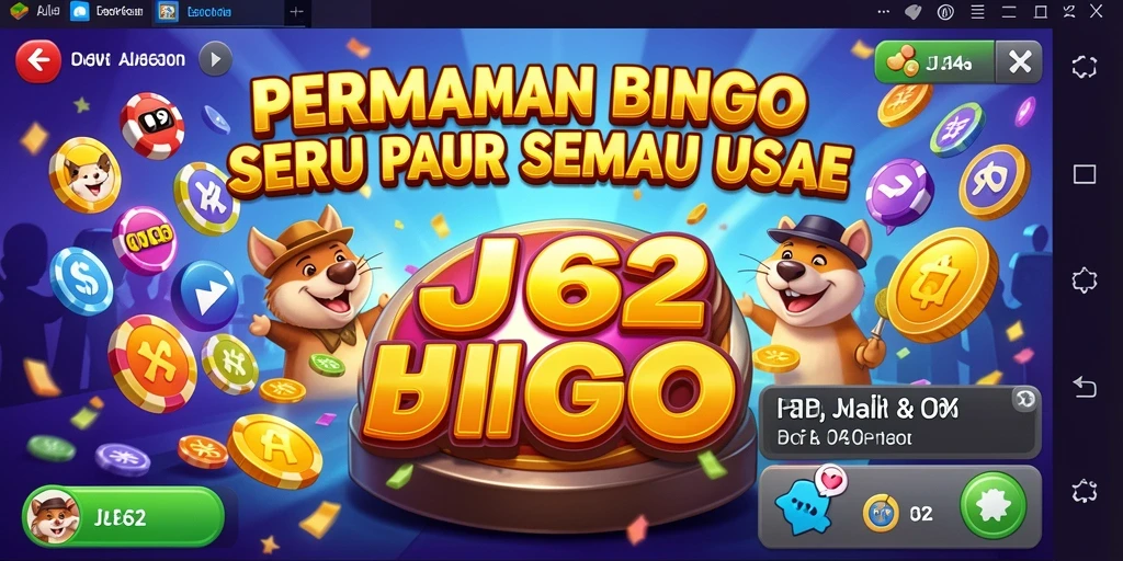 Screenshot gameplay JJ62 menampilkan momen seru permainan Bingo.