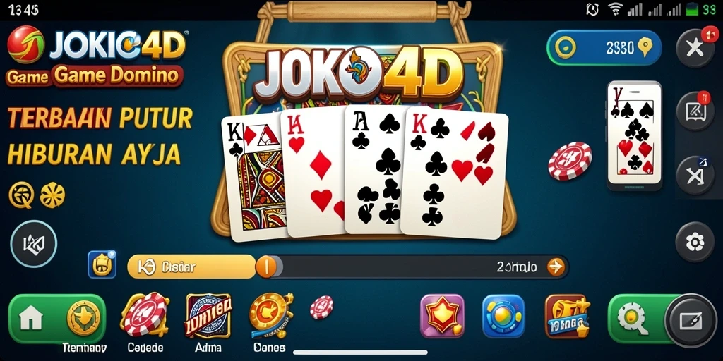 Tampilan gameplay Domino yang menarik dan interaktif di JOKO4D.