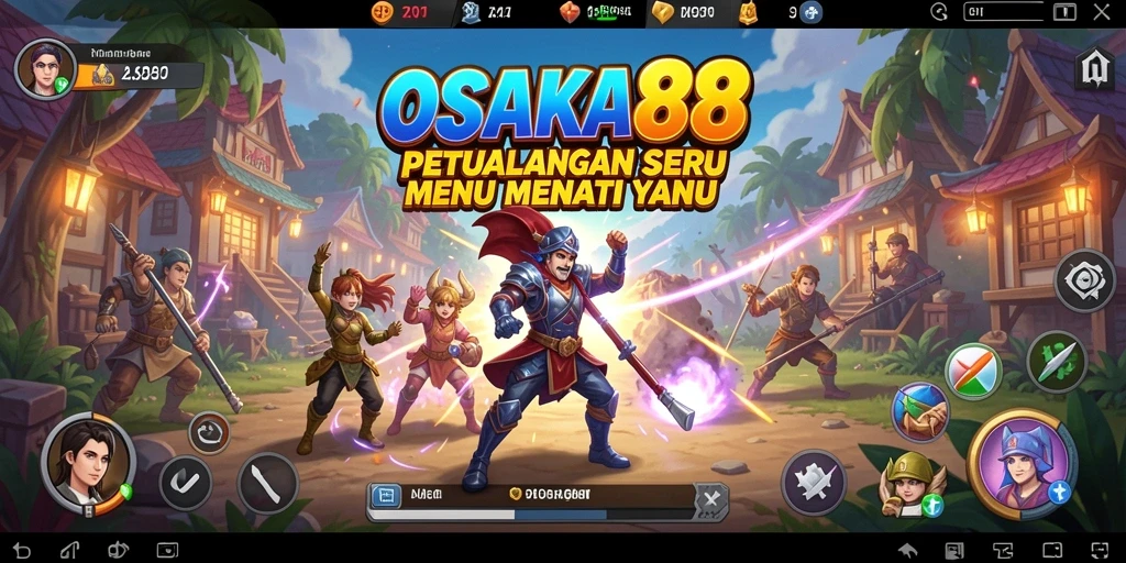 Tangkapan layar menunjukkan gameplay menarik di OSAKA88 dengan karakter menjelajahi dunia.