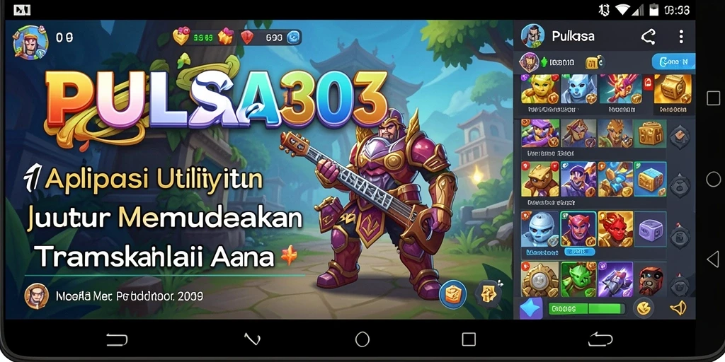 Tampilan antarmuka PULSA303 yang sederhana dan intuitif.