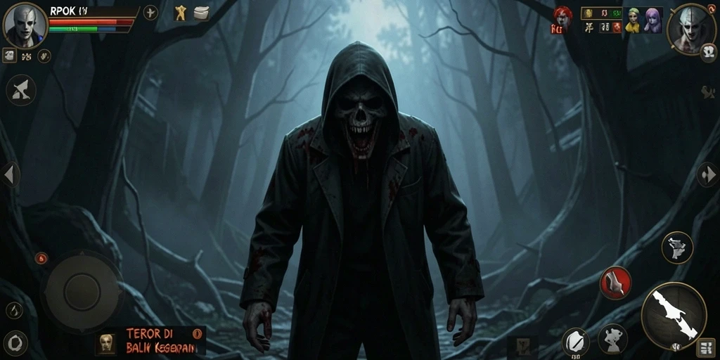 Gameplay menyeramkan RPOK dengan suasana mencekam.
