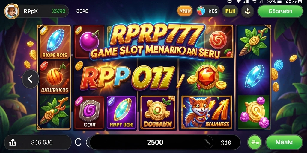 Tampilan layar utama RPRP777 dengan gameplay Slot yang mengasyikkan.