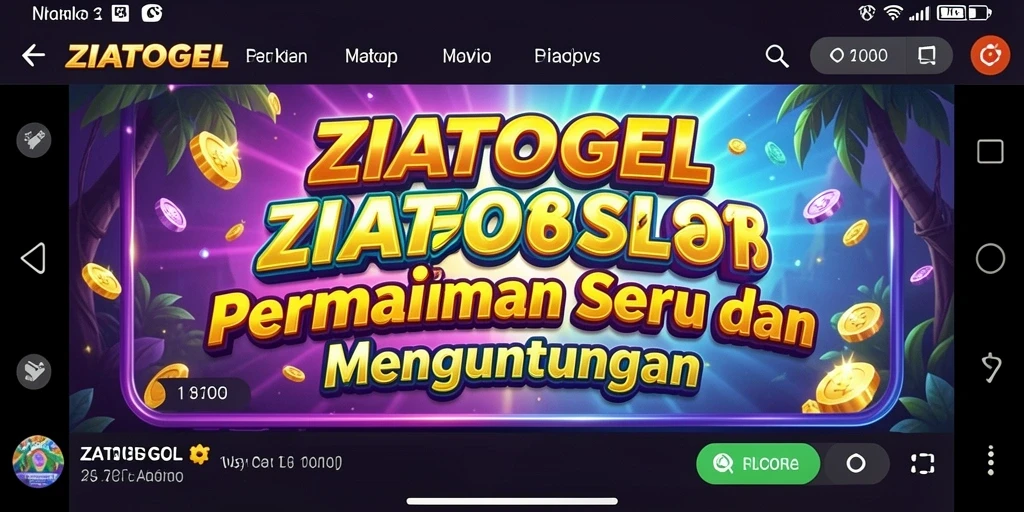 Tangkapan layar permainan ZIATOGEL yang menunjukkan keseruan slot.